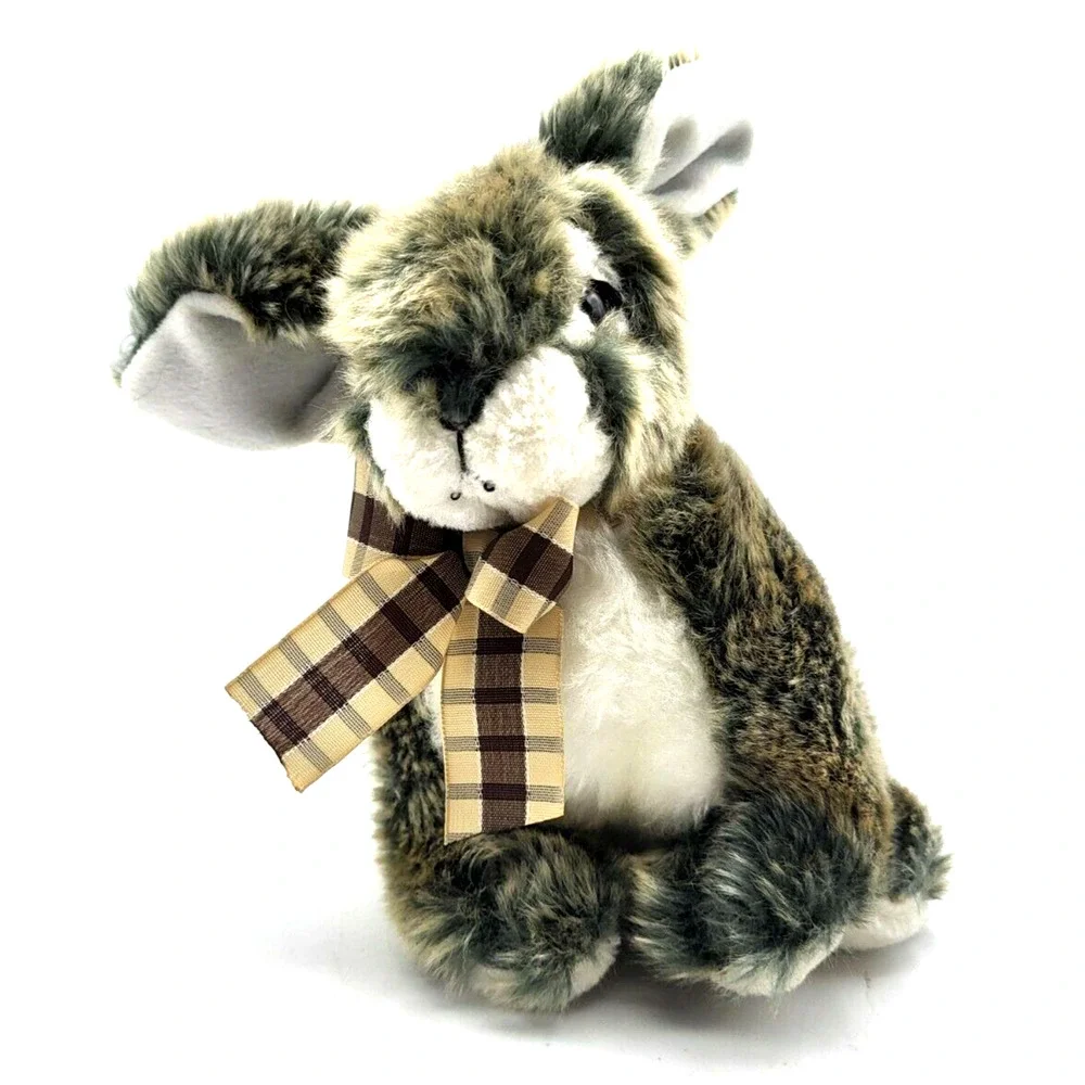 HOMERBEST Realistic Gray Bunny Rabbit Plush Fluffy 9